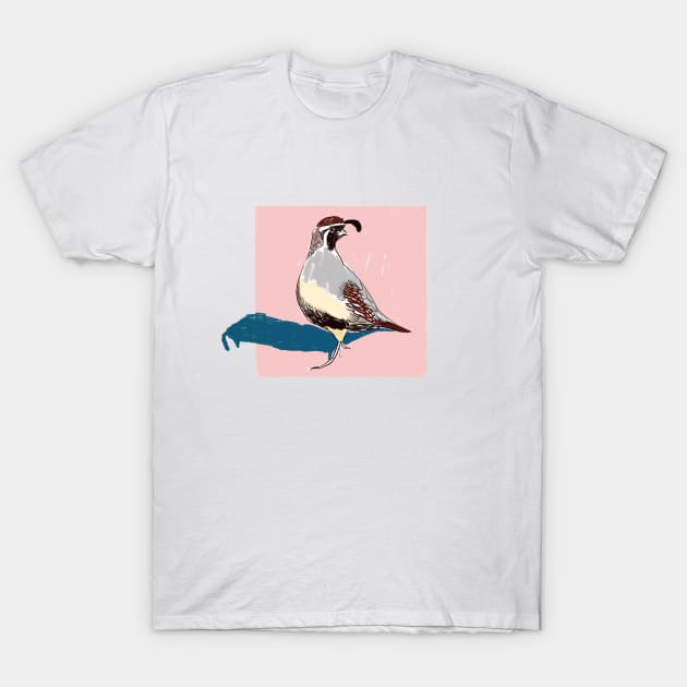 Quail T-Shirt by Sophie Lucido Johnson